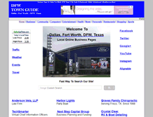 Tablet Screenshot of dfwtownguide.com